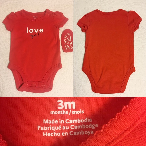 Carter’s Baby Girl’s 1st Valentine’Day Outfits - Picture 3 of 5